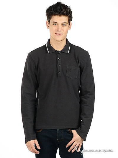 Рубашка-поло Alexander Mqueen&amp;Galliano мужская, цвет серый