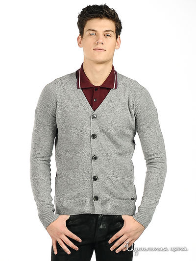 Кардиган Alexander Mqueen&Galliano, цвет цвет серый / черный