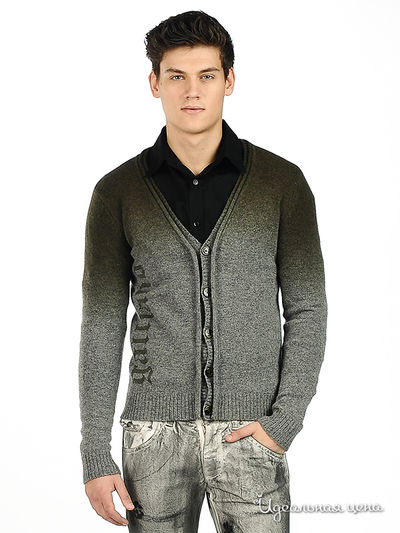 Кардиган Alexander Mqueen&Galliano, цвет цвет зеленый / серый