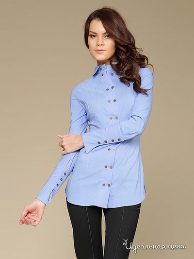 Рубашка Gloss, цвет цвет голубой