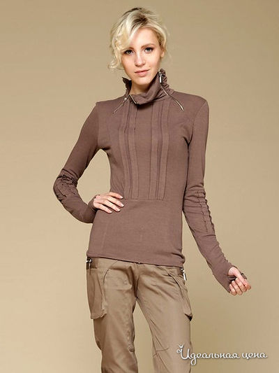 Водолазка Gloss, цвет цвет кофейный