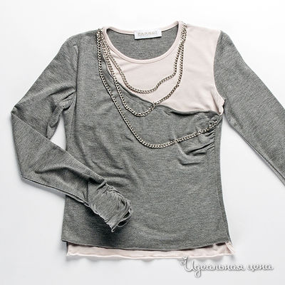 Лонгслив Parrot, цвет цвет серый / розовый