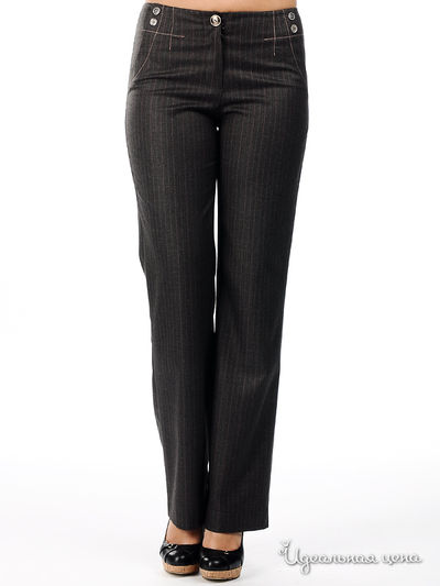 Брюки Веретено, цвет цвет коричневый