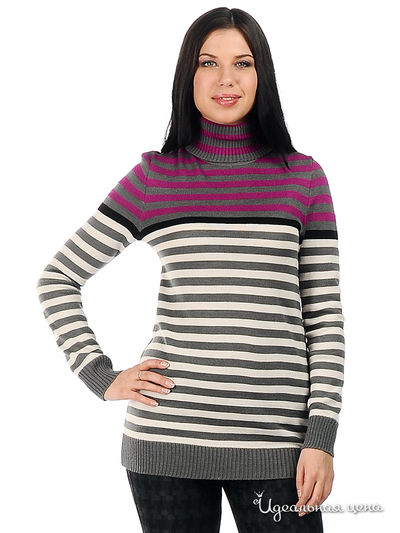 Джемпер Веретено, цвет цвет фиолетовый / серый