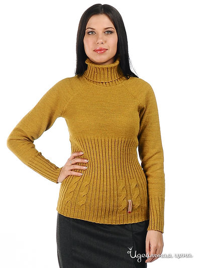 Джемпер Веретено, цвет цвет горчичный
