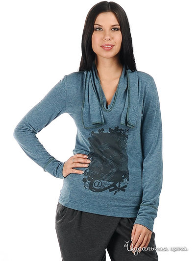 Лонгслив Веретено, цвет цвет серо-голубой