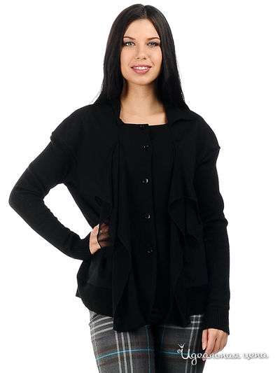 Кардиган Веретено, цвет цвет черный