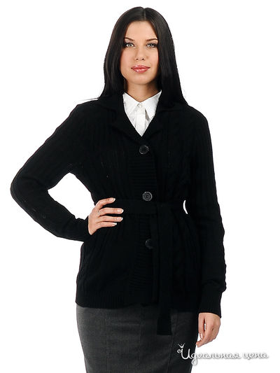 Кардиган Веретено, цвет цвет черный