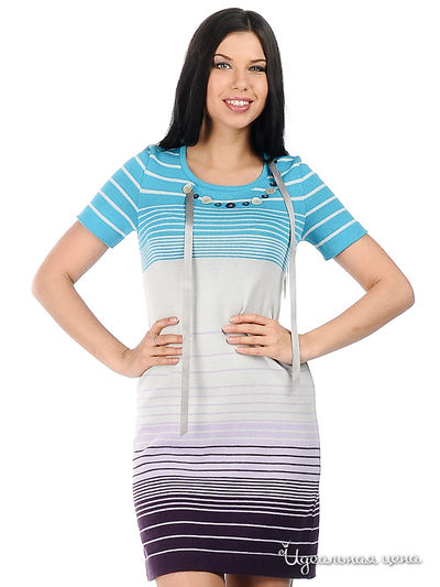 Платье Веретено, цвет цвет голубой / сиреневый