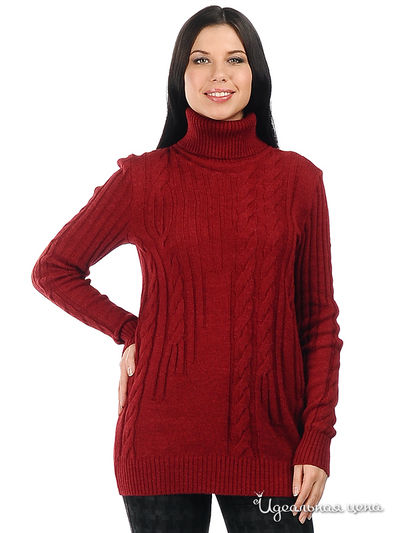 Свитер Веретено, цвет цвет красный
