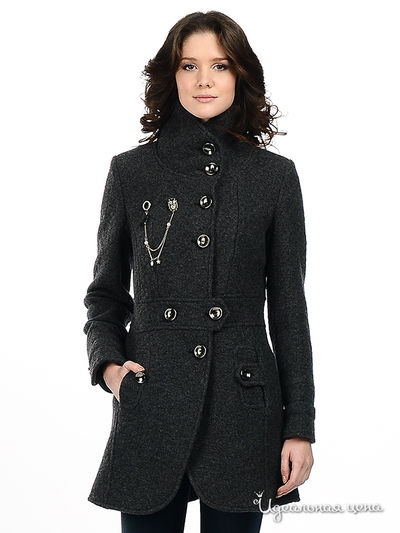 Пальто Fracomina, цвет цвет угольный