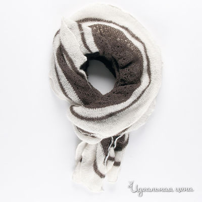 Шарф Fracomina mini, цвет цвет коричневый / белый