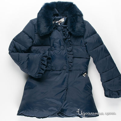 Пальто Fracomina mini для девочки, цвет темно-синий