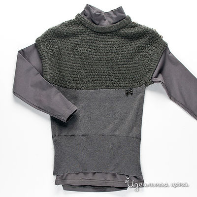 Кофта Fracomina mini, цвет цвет темно-серый