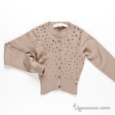 Кардиган Fracomina mini, цвет цвет светло-коричневый