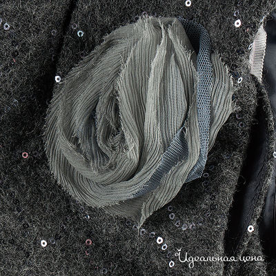 Полупальто Fracomina mini для девочки, цвет темно-серый