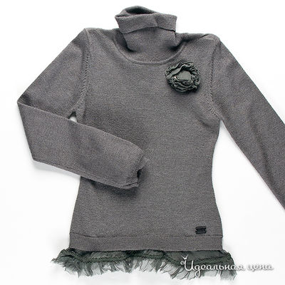 Водолазка Fracomina mini, цвет цвет темно-серый