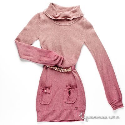 Туника Fracomina mini, цвет цвет темно-розовый