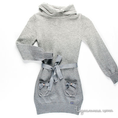 Туника Fracomina mini, цвет цвет светло-серый