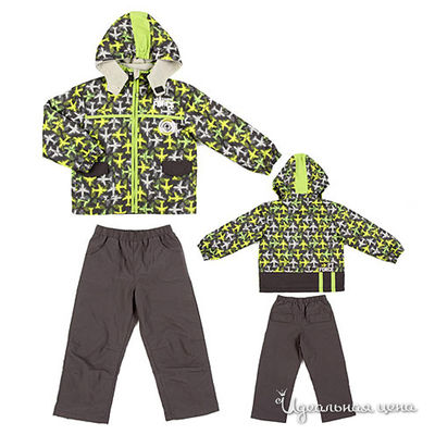 Коплект Peluche et Tartine, цвет цвет серый / салатовый