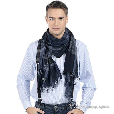 Шарф Double Black, цвет цвет черный / белый