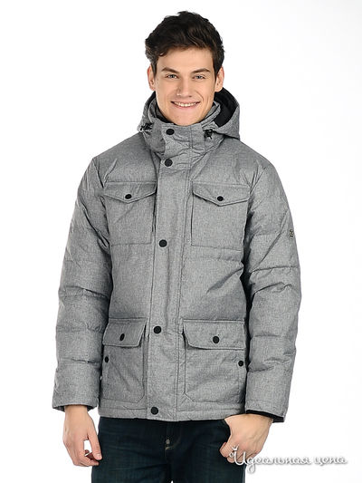 Пуховик Valianly, цвет цвет светло-серый