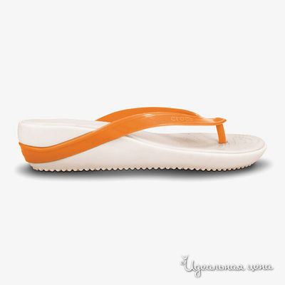 Сланцы Crocs, цвет цвет оранжевый