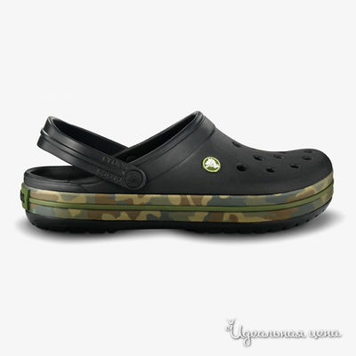 Сабо Crocs, цвет цвет черный / принт хаки