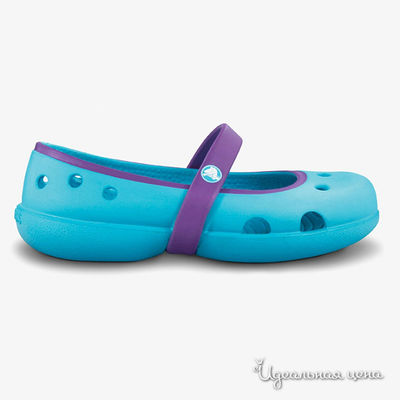 Балетки Crocs, цвет цвет голубой / фиолетовый