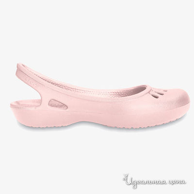 Балетки Crocs, цвет цвет светло-розовый