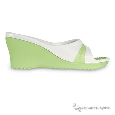 Босоножки Crocs, цвет цвет салатовый / белый