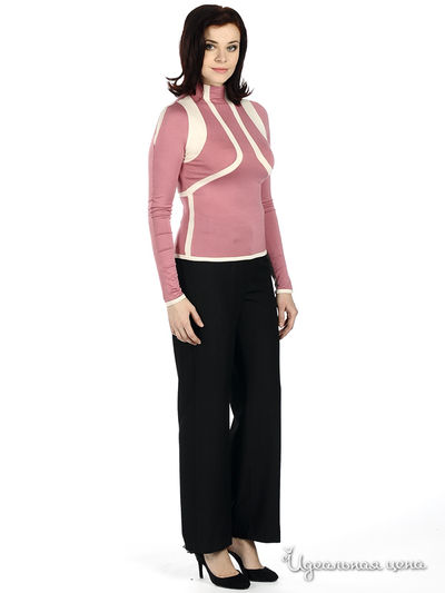 Водолазка MadamT, цвет цвет розовый / молочный