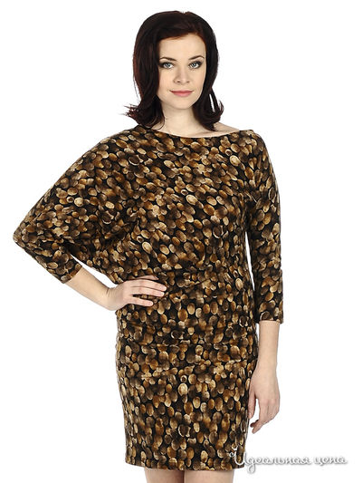 Платье MadamT, цвет цвет коричневый / бежевый