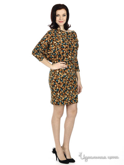 Платье MadamT, цвет цвет коричневый / синий