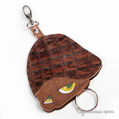 Чехол для ключей Кажан, цвет цвет коричнево-золотой