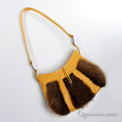 Сумка Кажан, цвет цвет желтый / коричневый