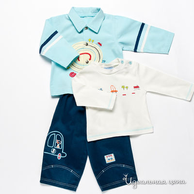 Комплект Best for kids, цвет цвет синий / голубой / белый