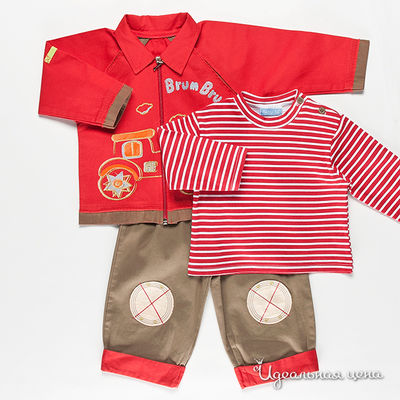 Комплект Best for kids, цвет цвет красный / коричневый