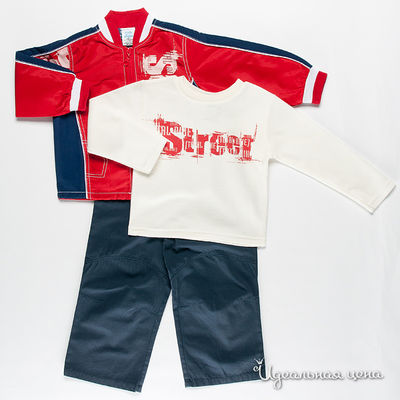 Комплект Best for kids, цвет цвет молочный / красный / синий