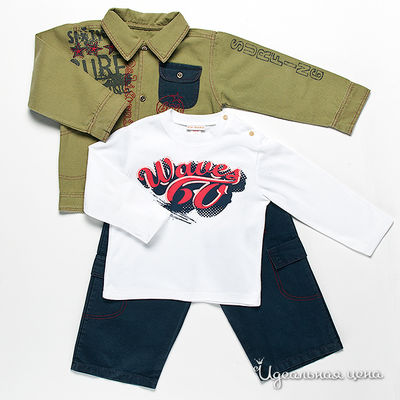 Комплект Best for kids, цвет цвет синий / салатовый / белый