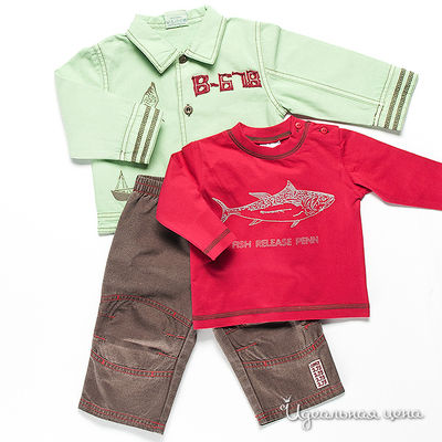 Комплект Best for kids, цвет цвет красный / коричневый / салатовый