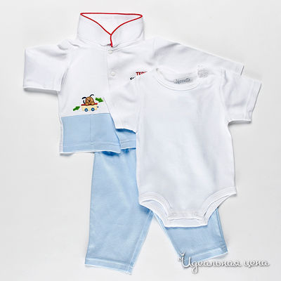 Комплект Best for kids, цвет цвет голубой / белый