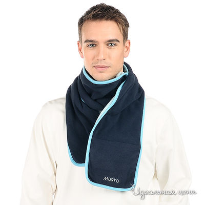 Шарф Musto, цвет цвет темно-синий / голубой