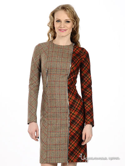 Платье Maria Rybalchenko, цвет цвет бежевый / терракотовый