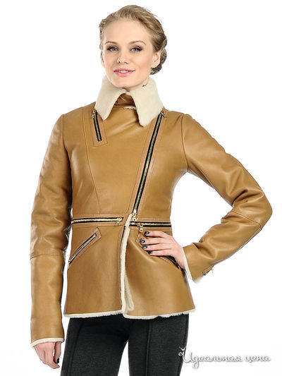 Дубленка Maria Rybalchenko, цвет цвет бежевый