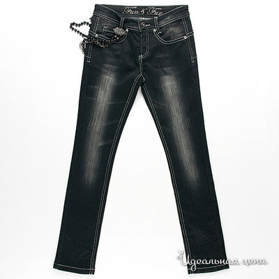 Джинсы Fun&Fun girl, цвет цвет черный