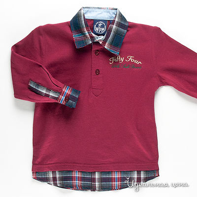 Поло WPM, цвет цвет бордовый