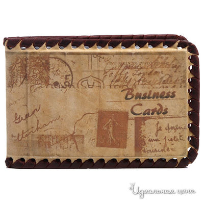 Визитница Кажан, цвет цвет коричнево-бежевый