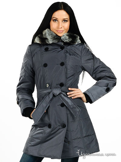 Пальто Hoops, цвет цвет темно-серый
