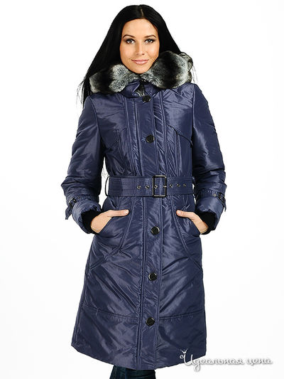 Пальто Hoops, цвет цвет синий